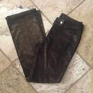 ESCADA luxury brown gold Corduroy bootcut jeans 36 4 6